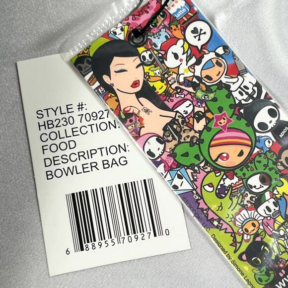 Tokidoki Food Buffet Bowler Bag Purse Vintage Rare Adios Donutella 2015 New - Picture 11 of 13